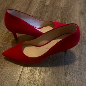 Alfani Step N Flex Pumps in Red Suede